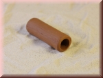 Tonröhre mini braun ca. 5 cm Länge ca. 1,5 cm Durchmesser